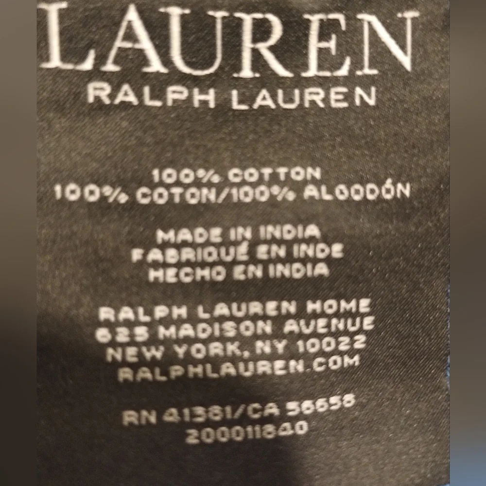 Lauren Ralph Lauren Sanders Solid Antimicrobial Bath Mats - Maritime Blue